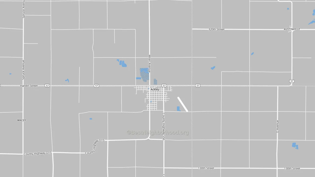 Transit Grade map of 50601, IA