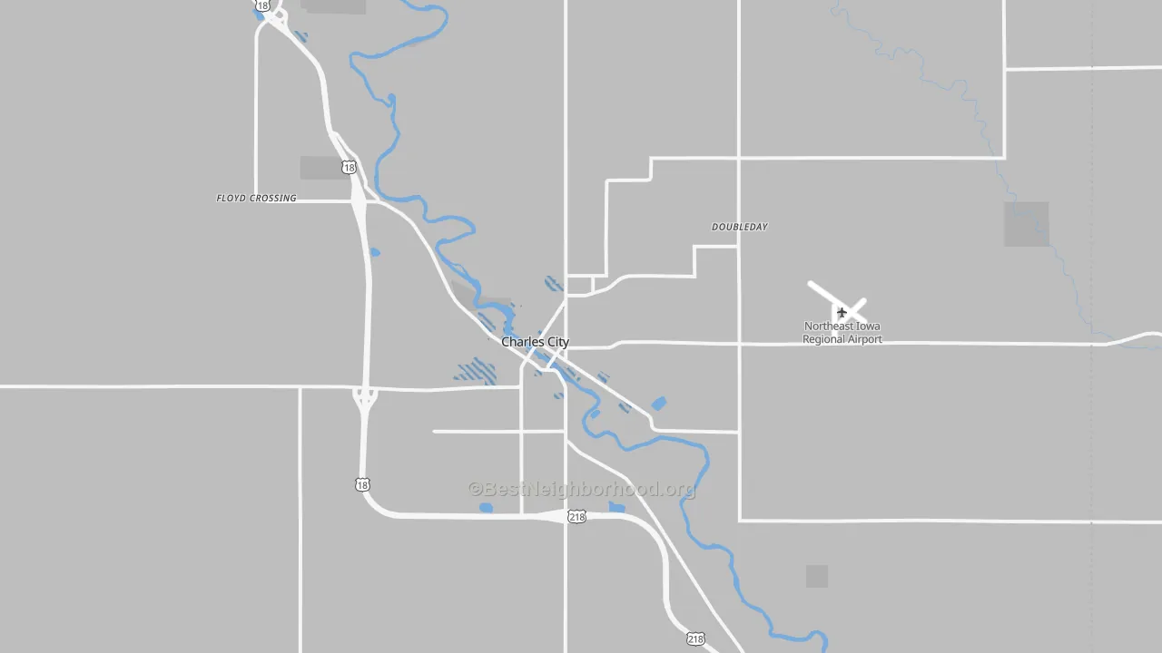 Transit Grade map of 50616, IA