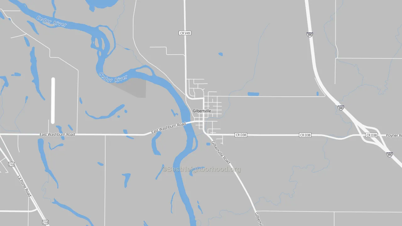 Transit Grade map of 50634, IA
