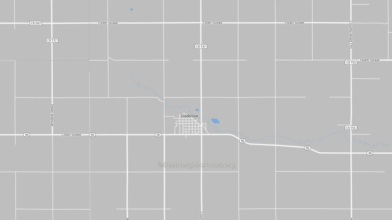 Transit Grade map of 50635, IA