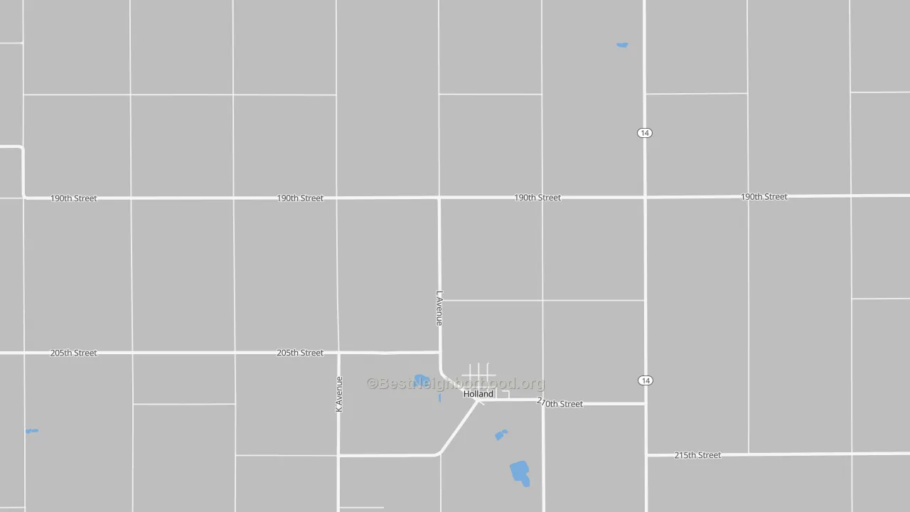 Transit Grade map of 50642, IA