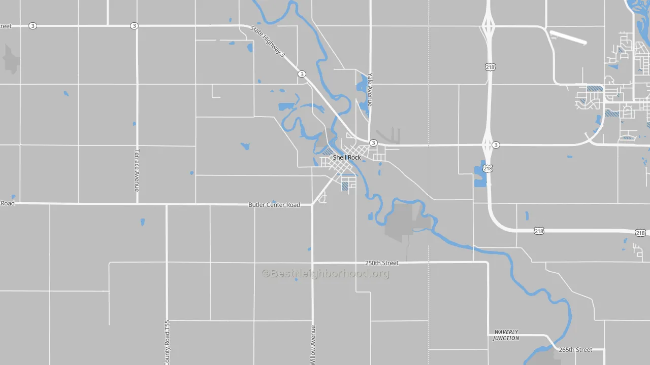 Transit Grade map of 50670, IA