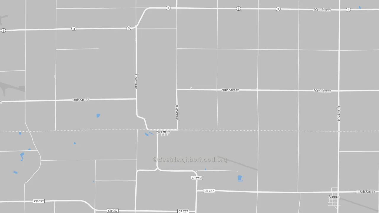 Transit Grade map of 50671, IA