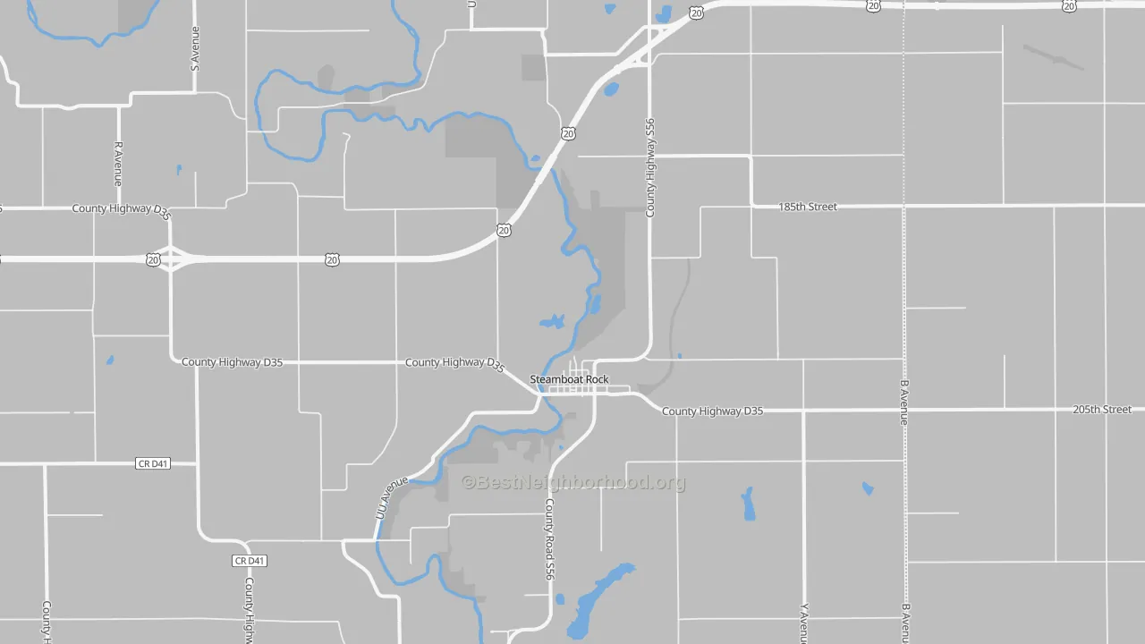 Transit Grade map of 50672, IA
