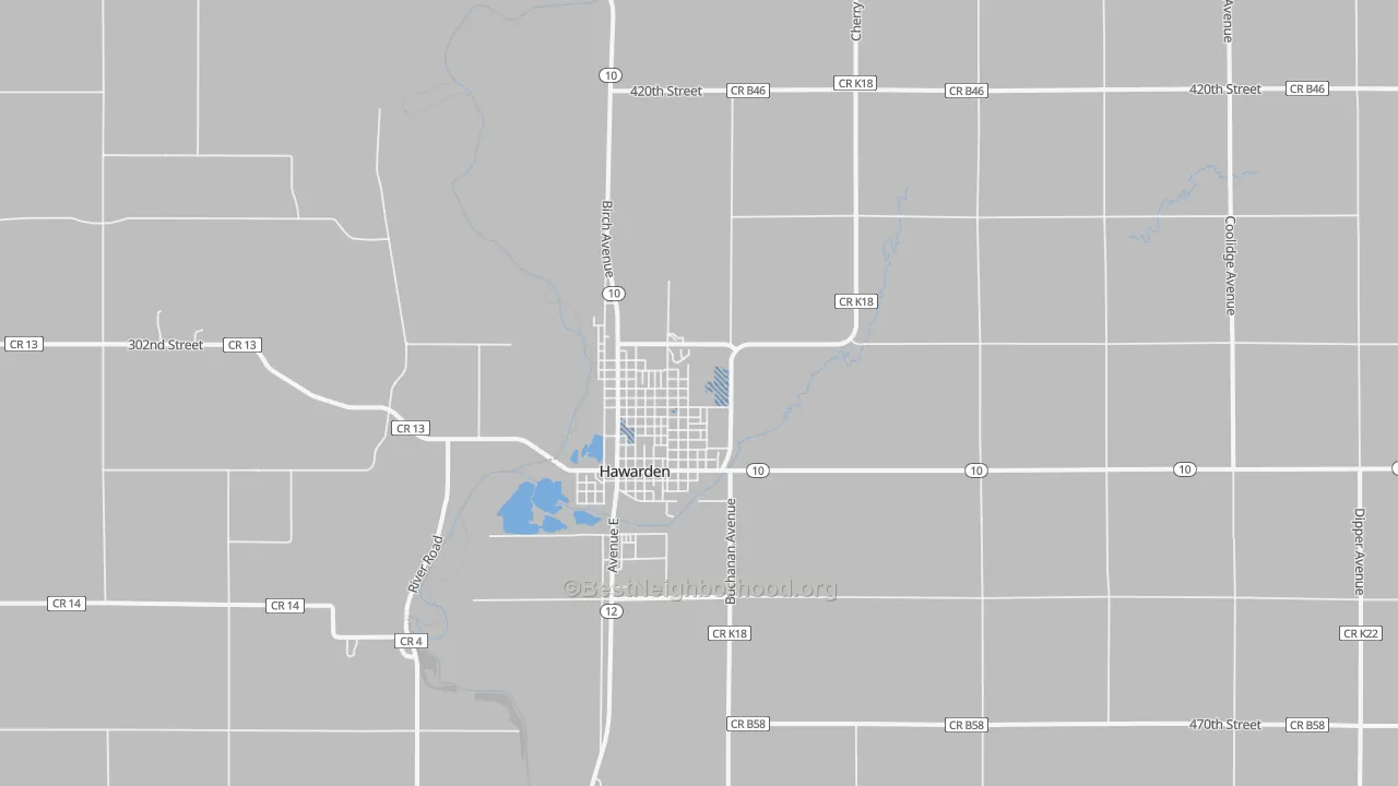Transit Grade map of 51023, IA