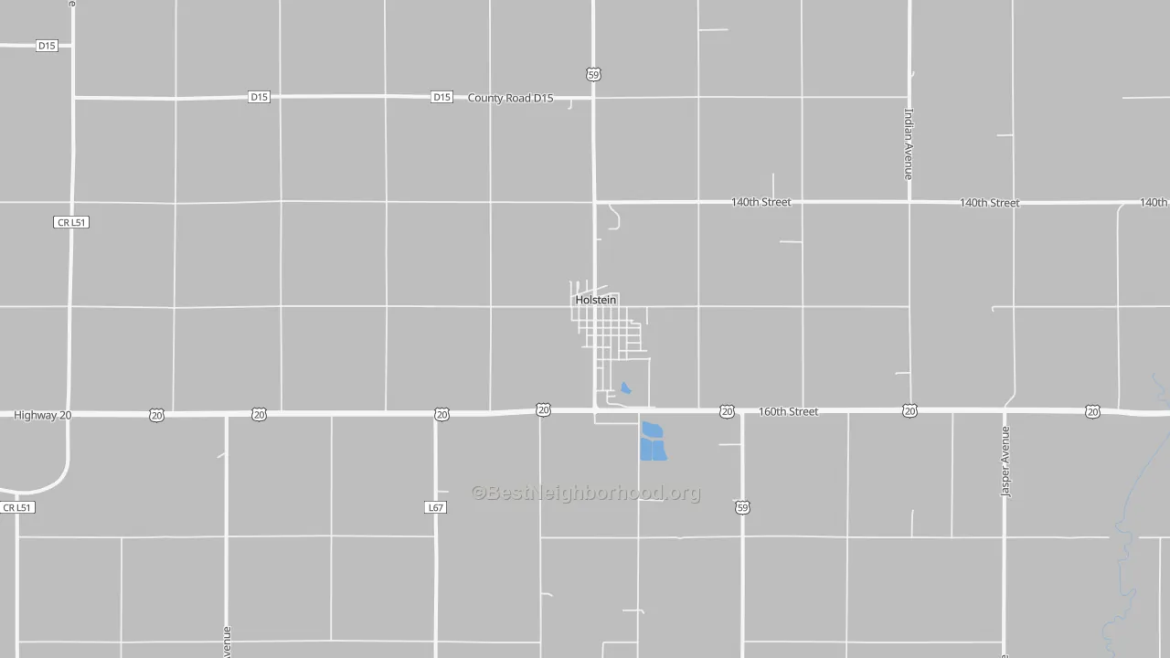 Transit Grade map of 51025, IA