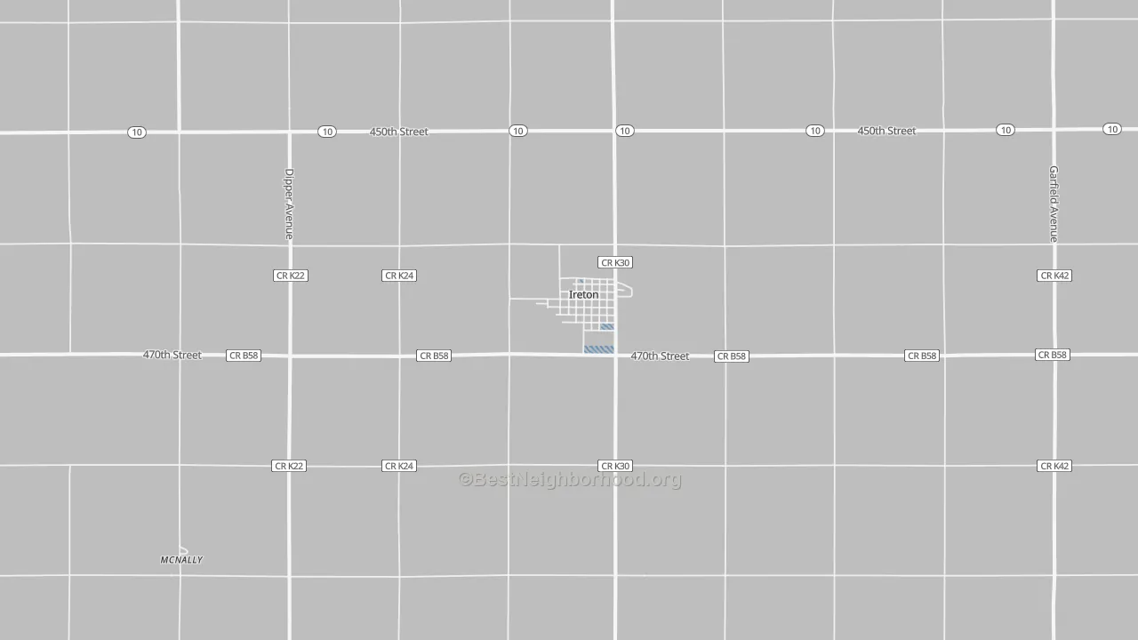 Transit Grade map of 51027, IA