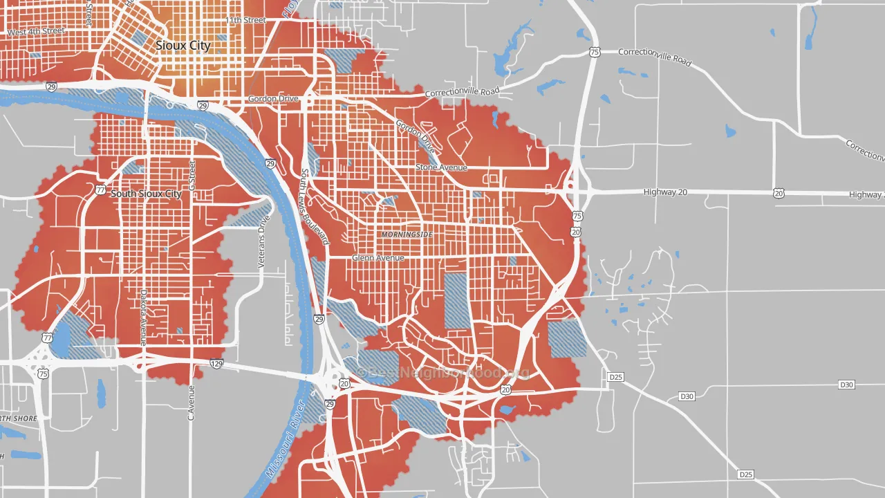 Transit Grade map of 51106, IA