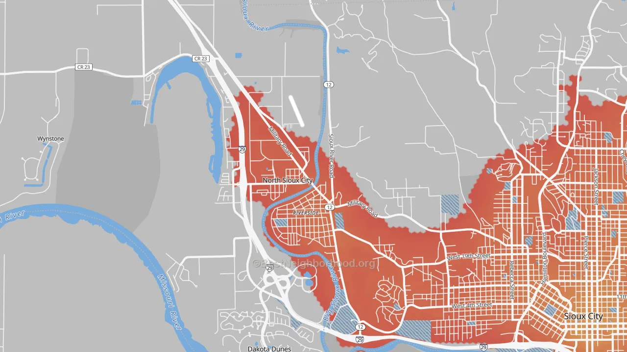 Transit Grade map of 51109, IA