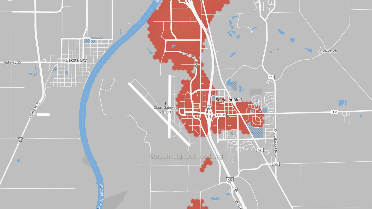 Transit Grade map of 51111, IA