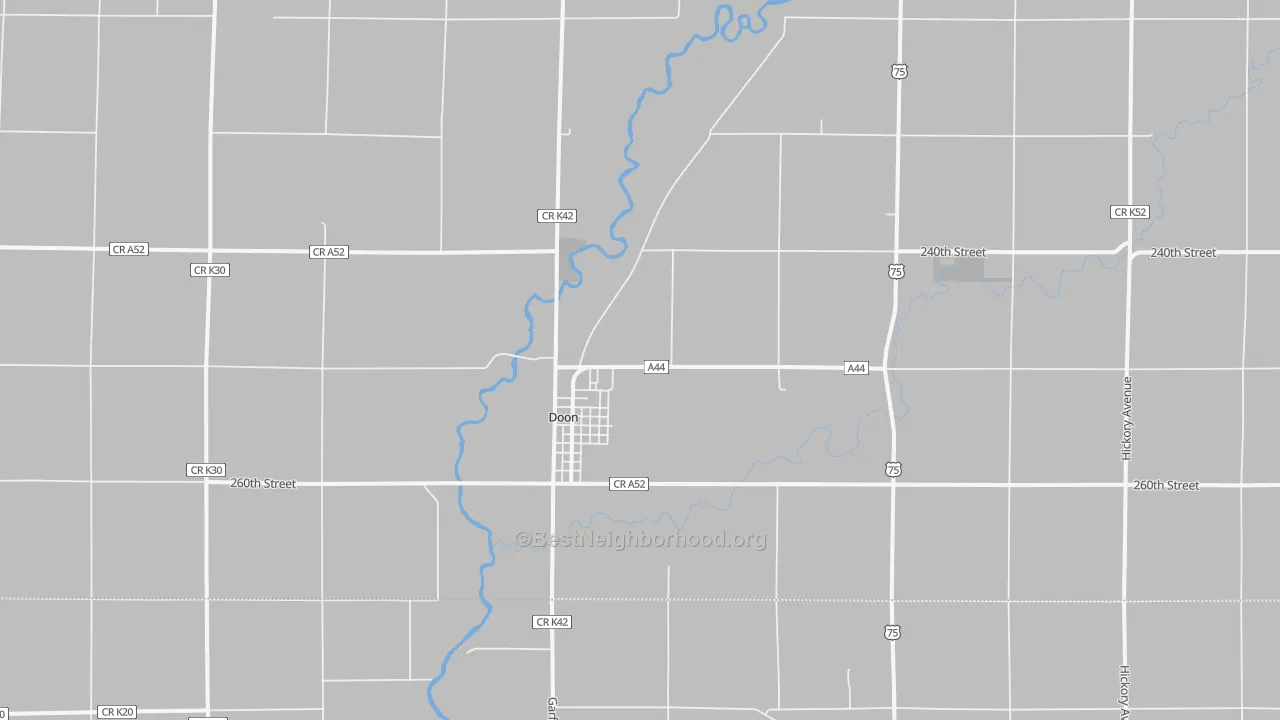 Transit Grade map of 51235, IA