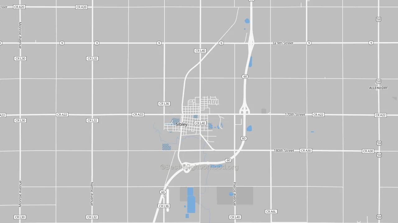 Transit Grade map of 51249, IA
