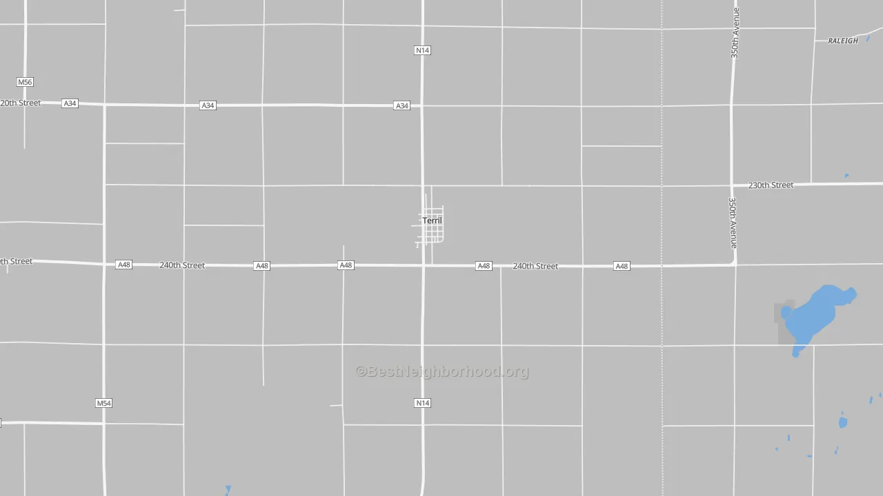 Transit Grade map of 51364, IA