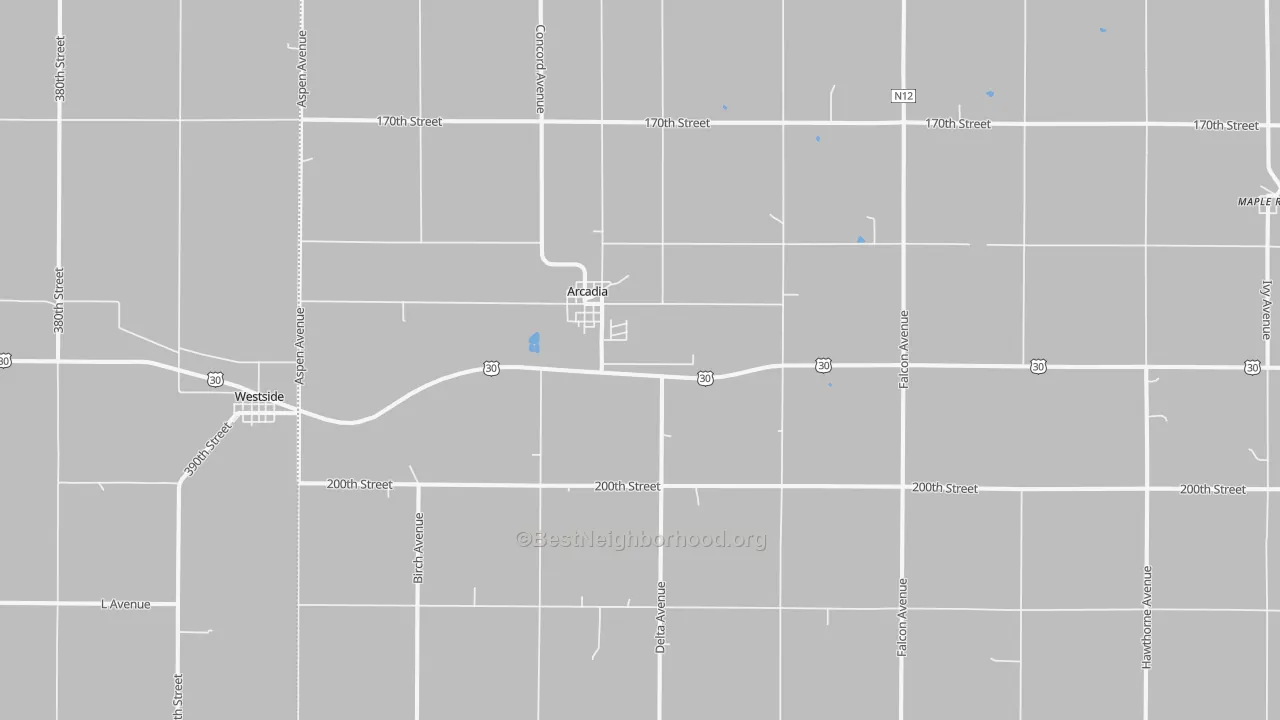 Transit Grade map of 51430, IA