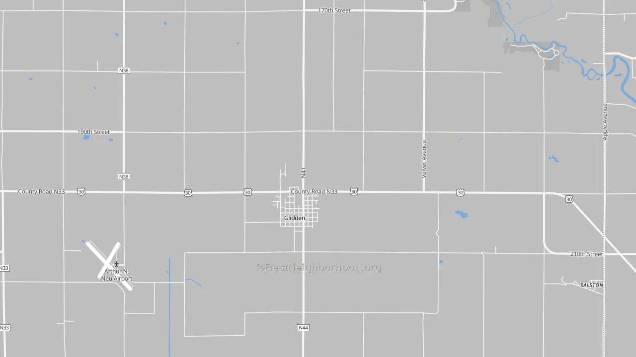 Transit Grade map of 51443, IA