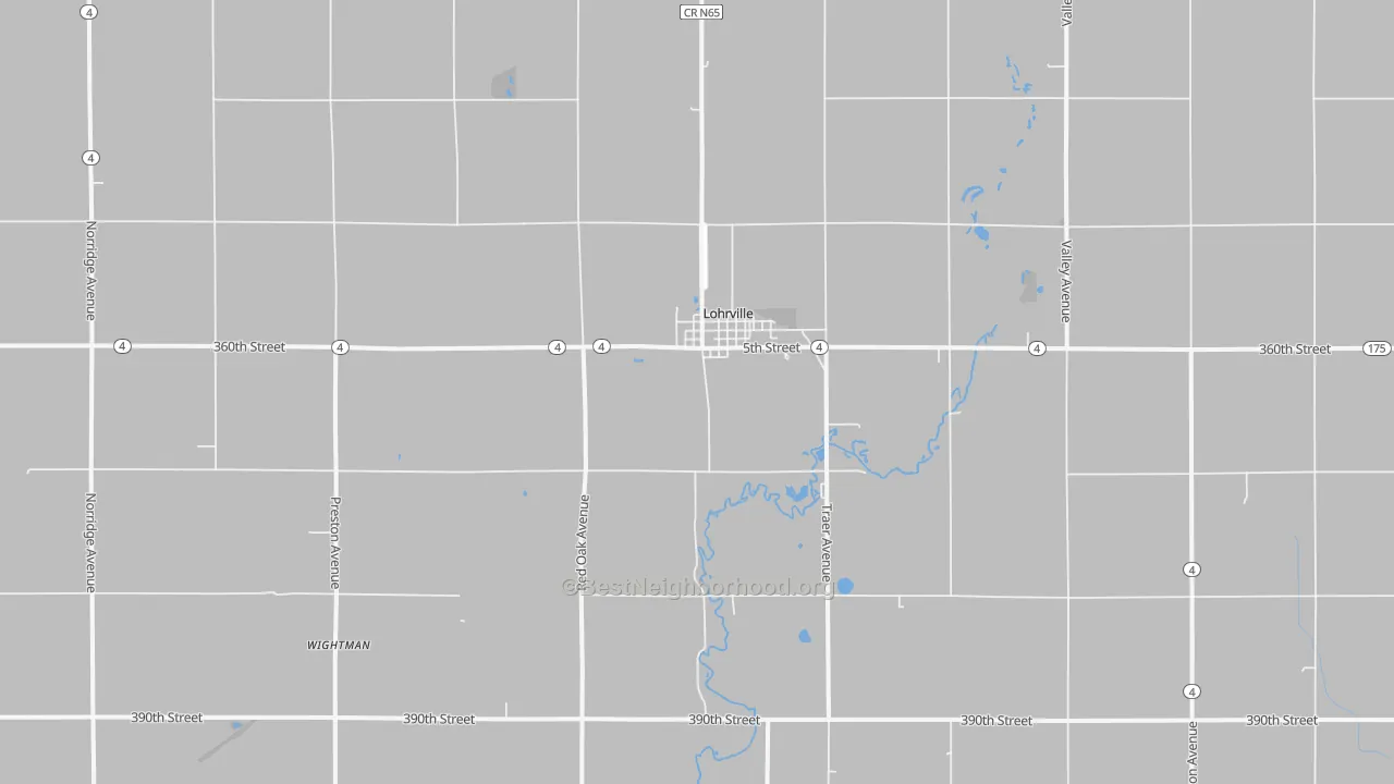 Transit Grade map of 51453, IA
