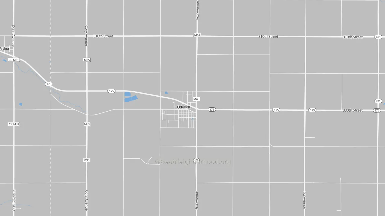 Transit Grade map of 51458, IA