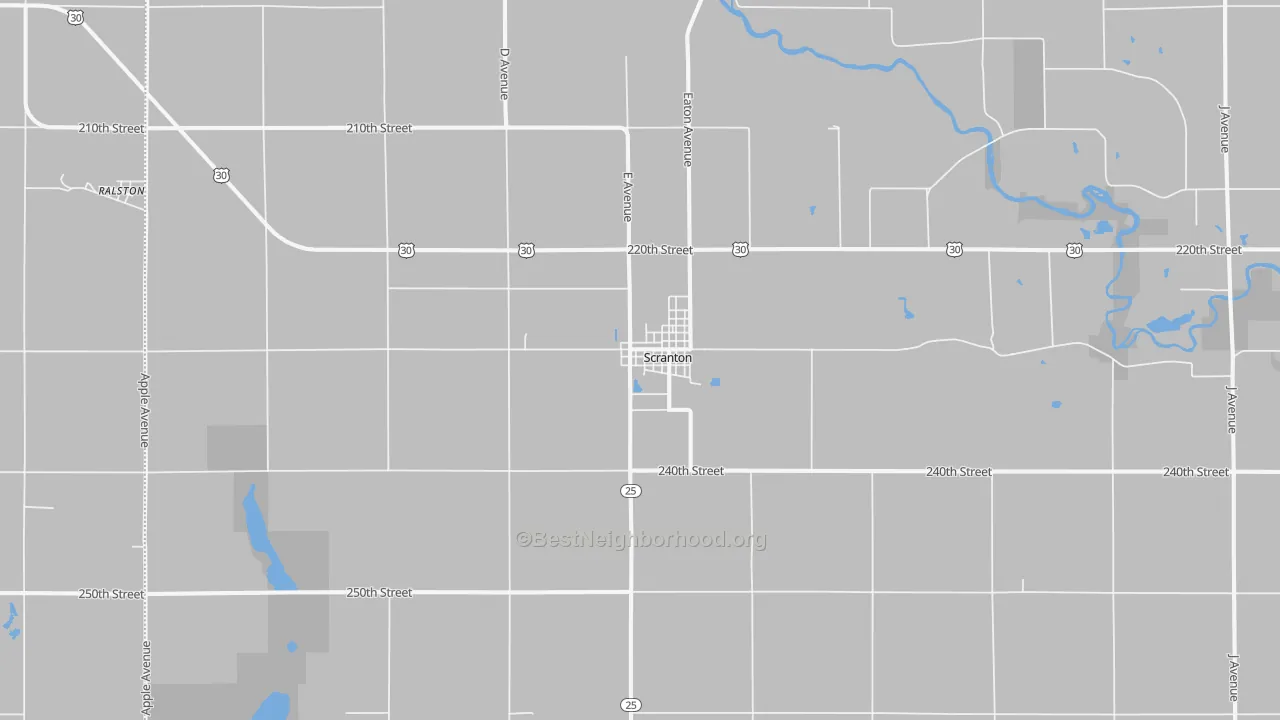 Transit Grade map of 51462, IA