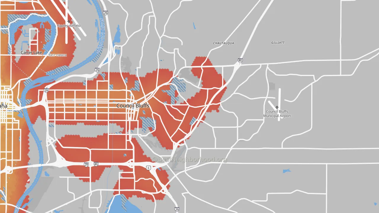 Transit Grade map of 51503, IA