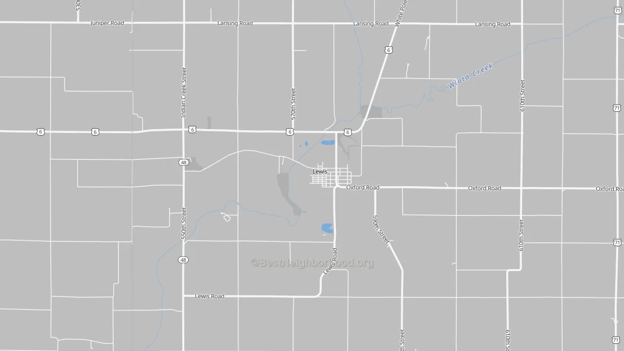 Transit Grade map of 51544, IA