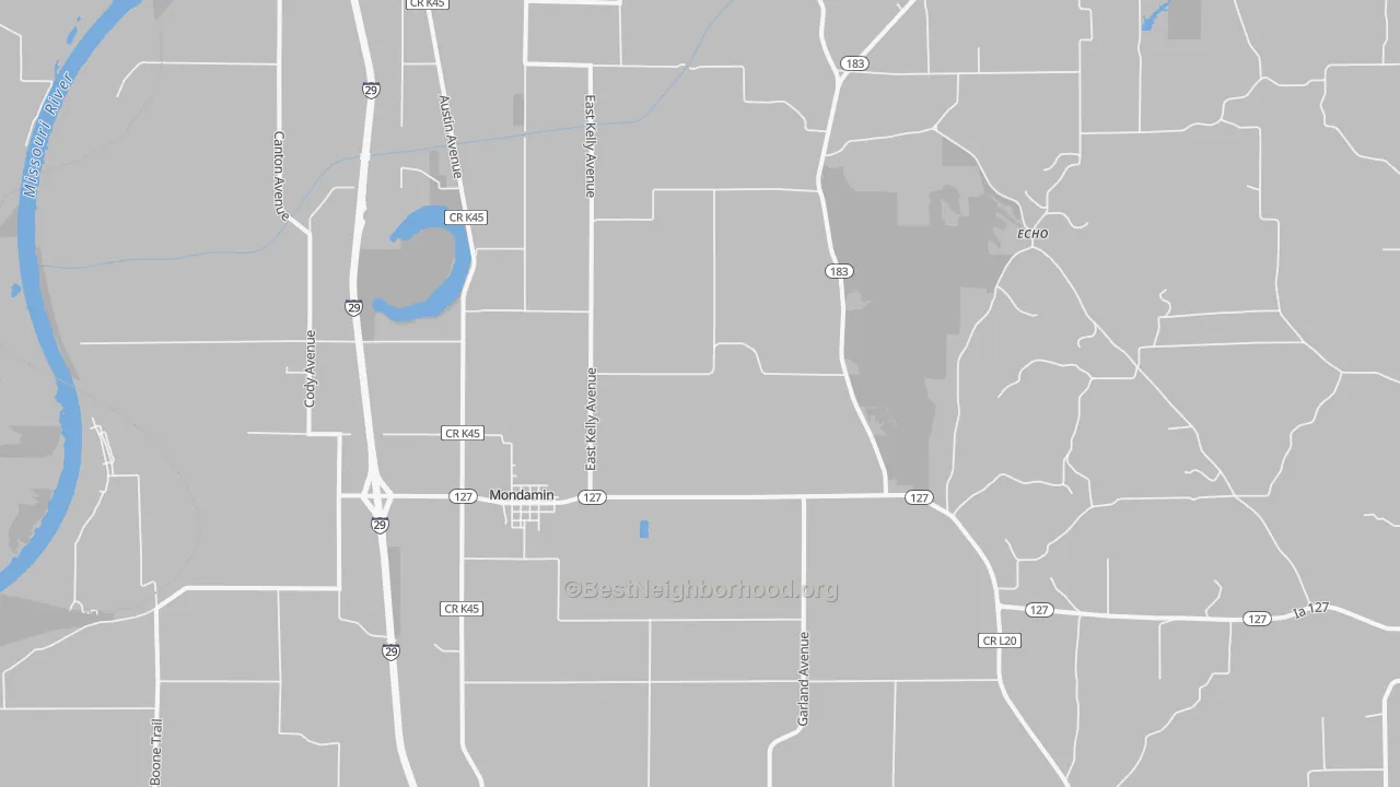 Transit Grade map of 51557, IA