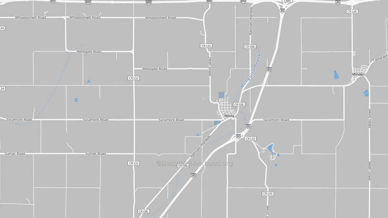 Transit Grade map of 51559, IA