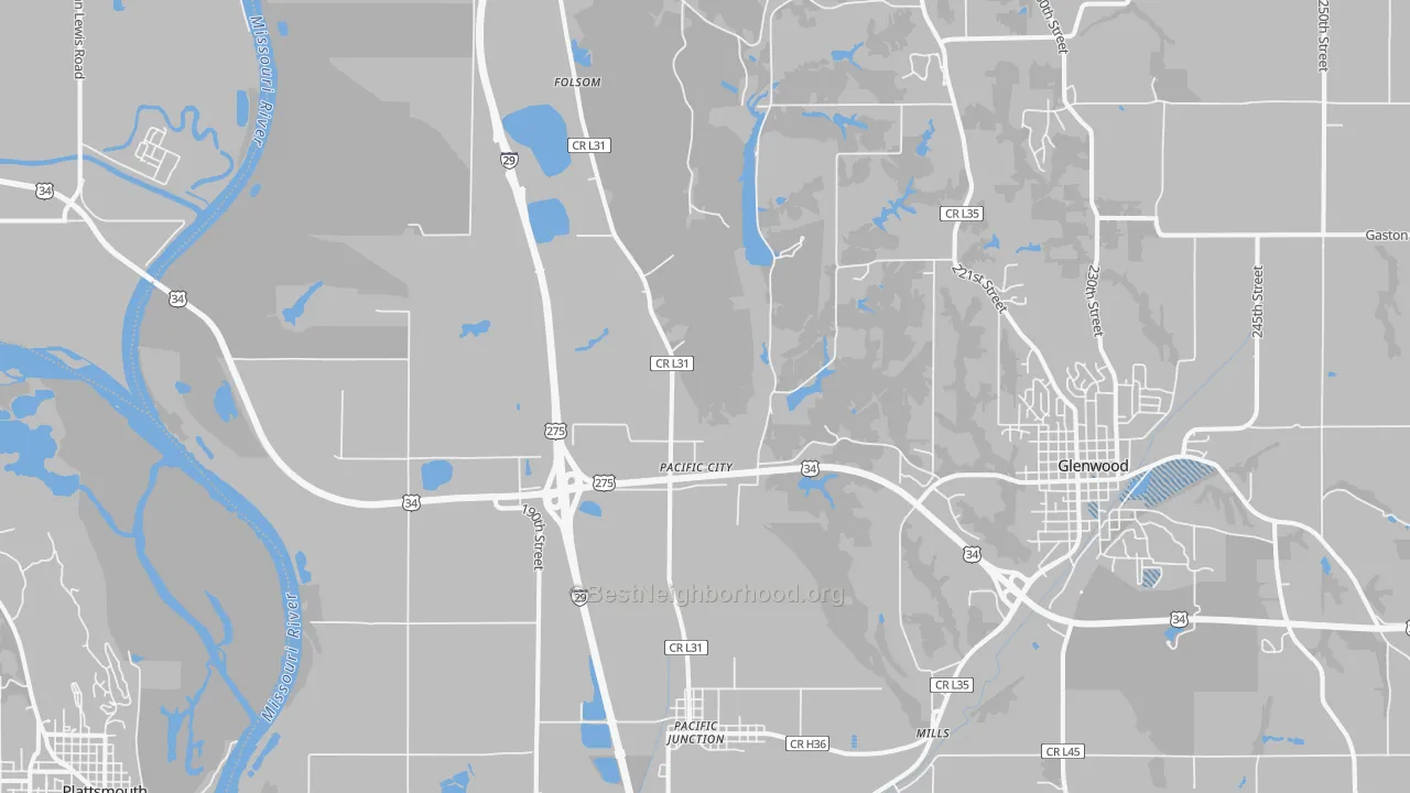 Transit Grade map of 51561, IA