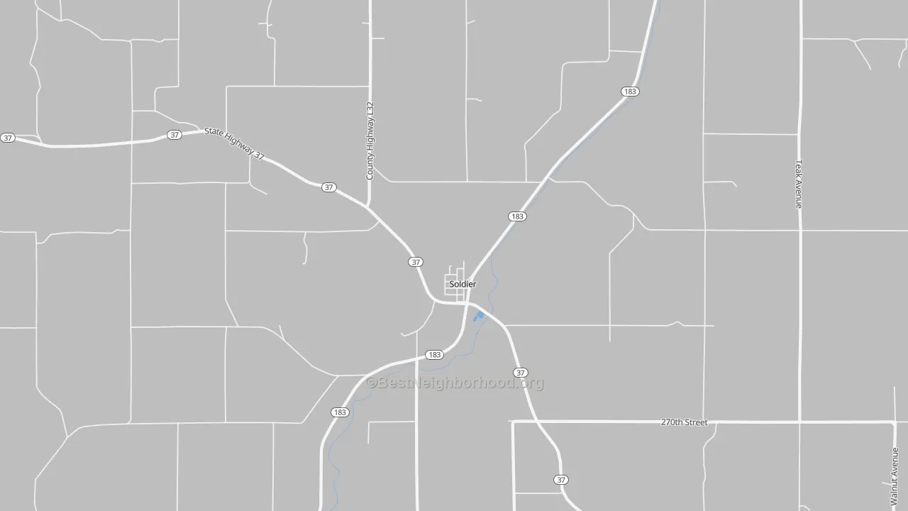 Transit Grade map of 51572, IA