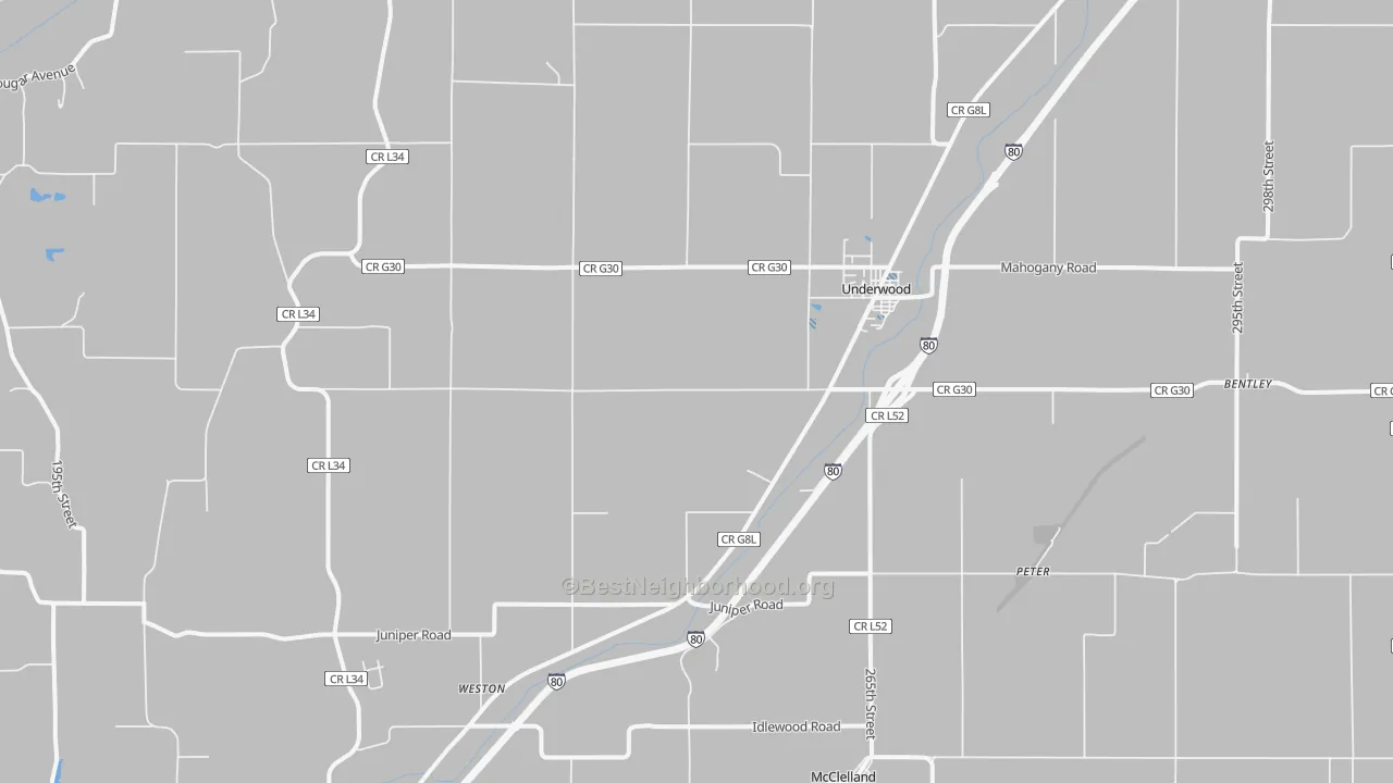 Transit Grade map of 51576, IA