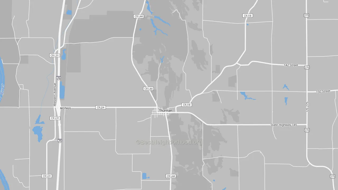 Transit Grade map of 51654, IA