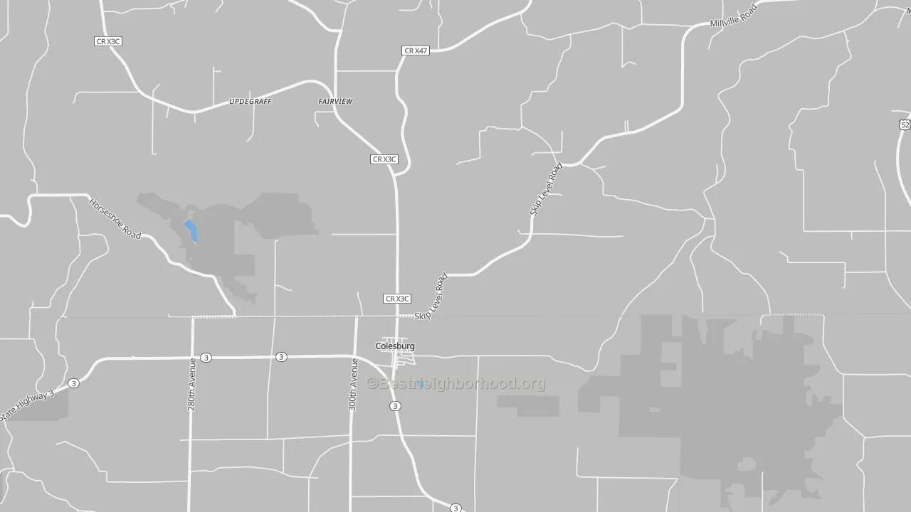 Transit Grade map of 52035, IA