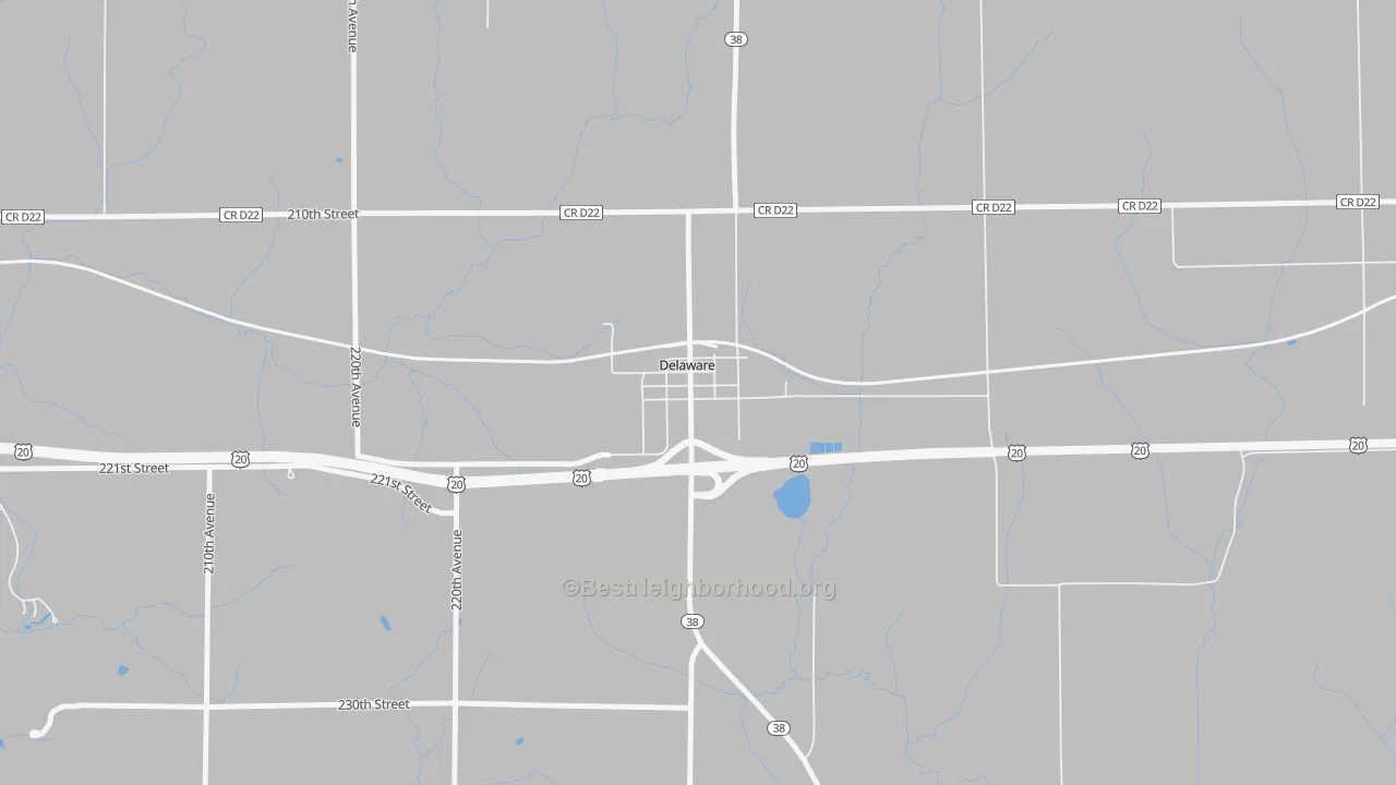 Transit Grade map of 52036, IA