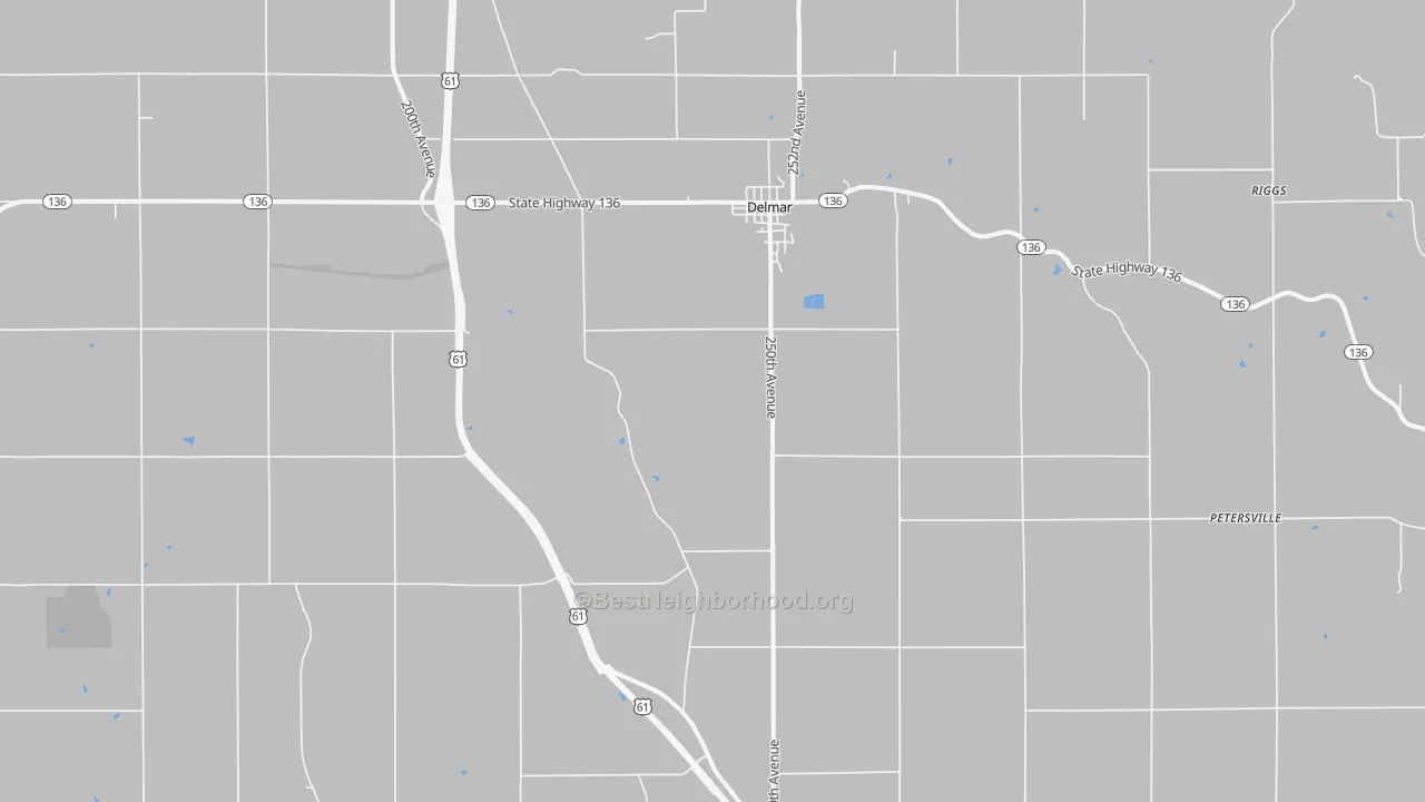 Transit Grade map of 52037, IA
