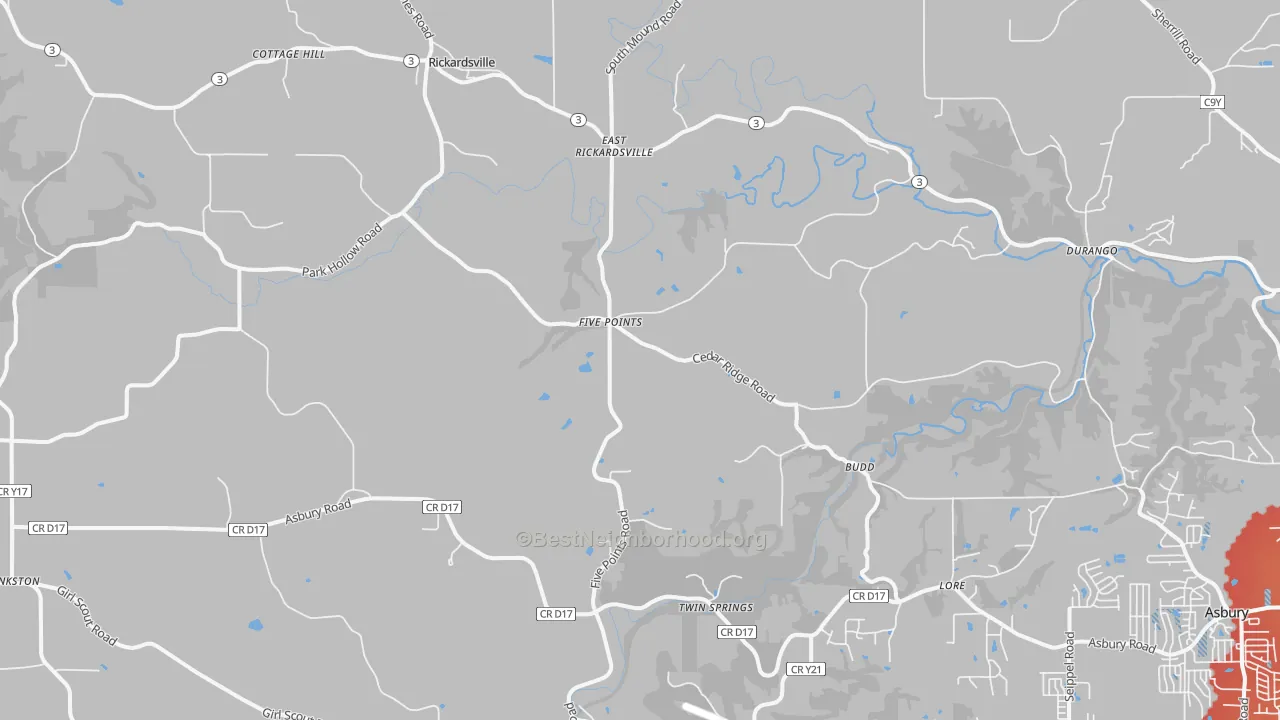 Transit Grade map of 52039, IA
