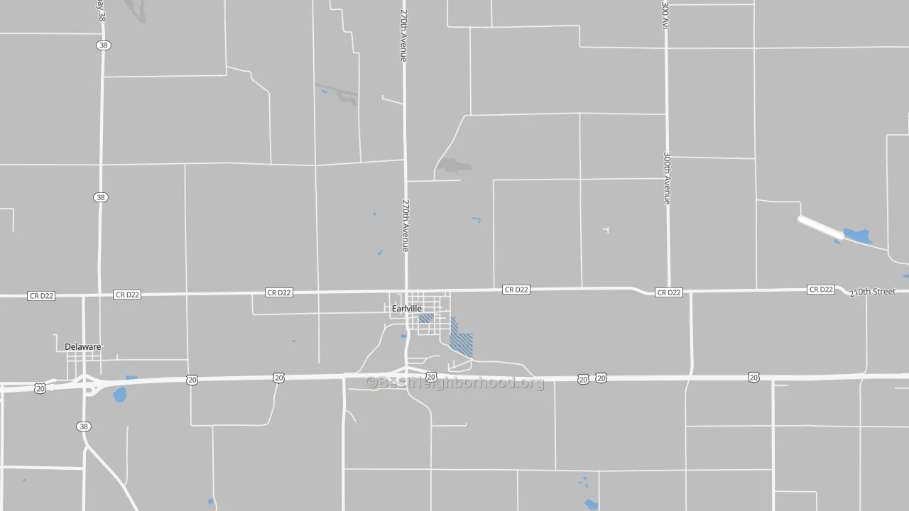 Transit Grade map of 52041, IA