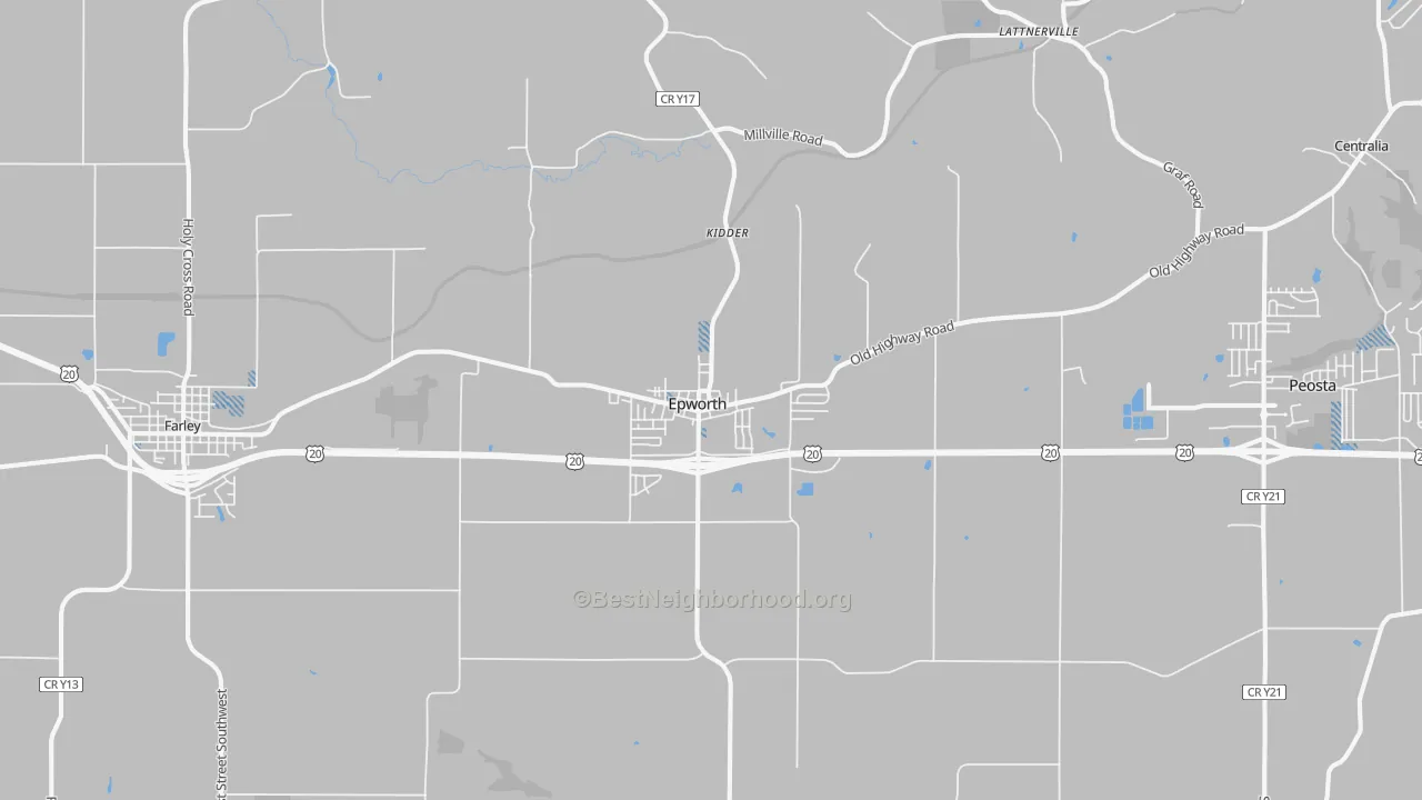 Transit Grade map of 52045, IA
