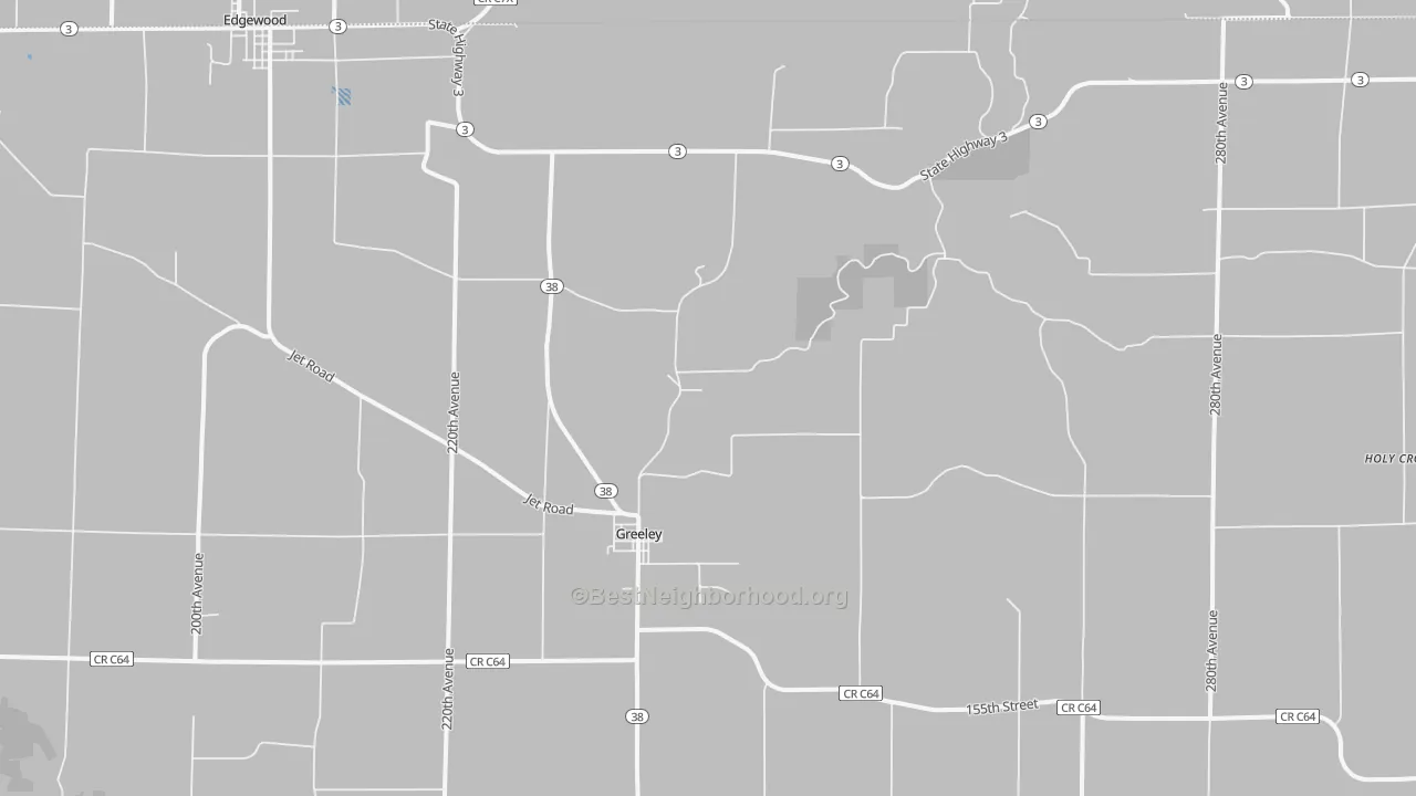 Transit Grade map of 52050, IA