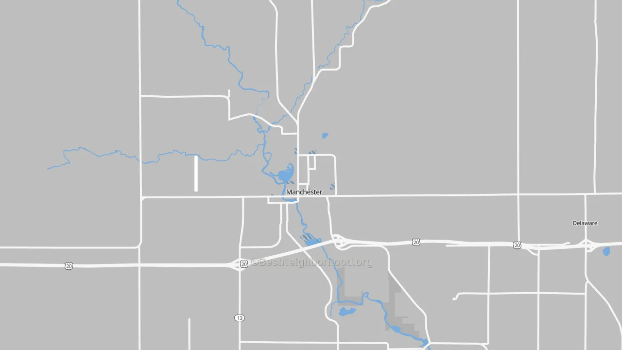 Transit Grade map of 52057, IA