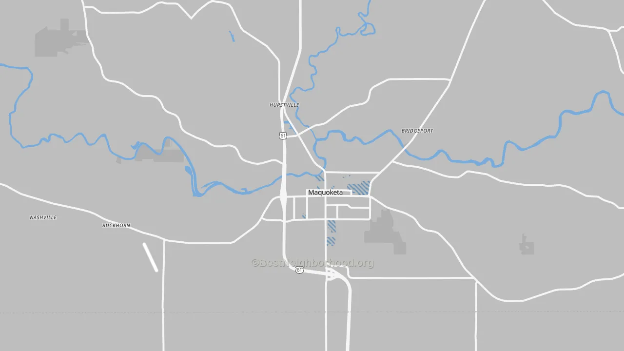 Transit Grade map of 52060, IA