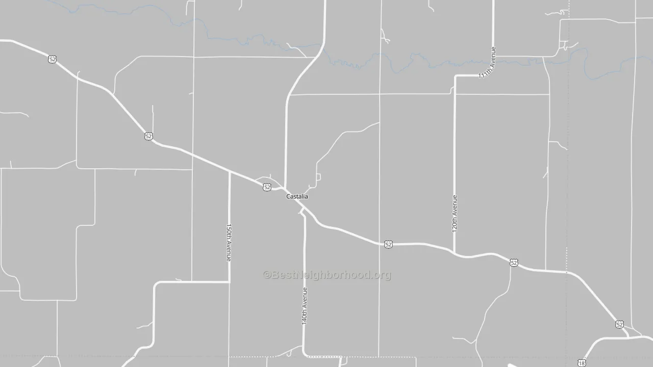 Transit Grade map of 52133, IA