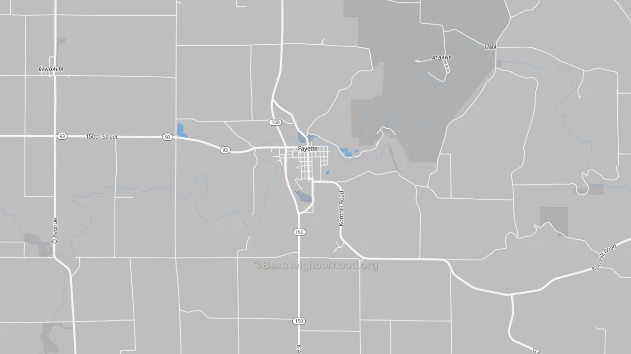 Transit Grade map of 52142, IA
