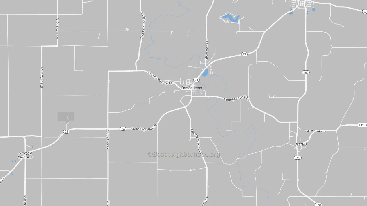 Transit Grade map of 52144, IA