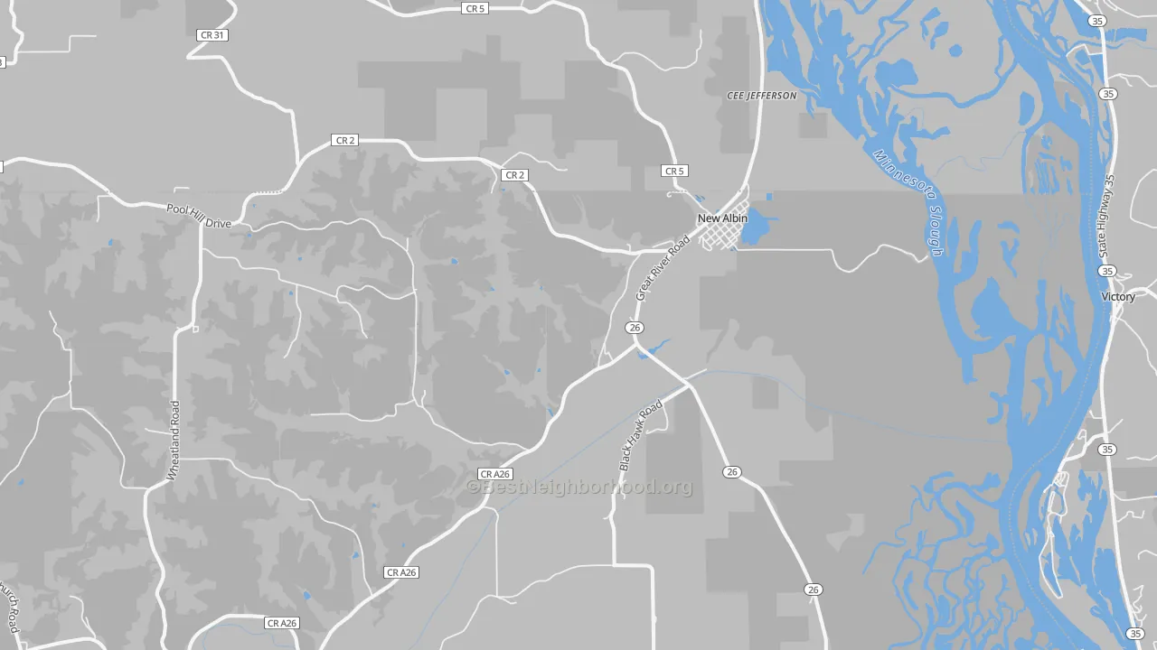 Transit Grade map of 52160, IA