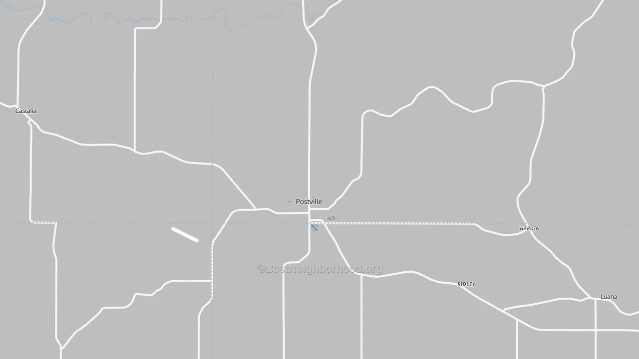 Transit Grade map of 52162, IA