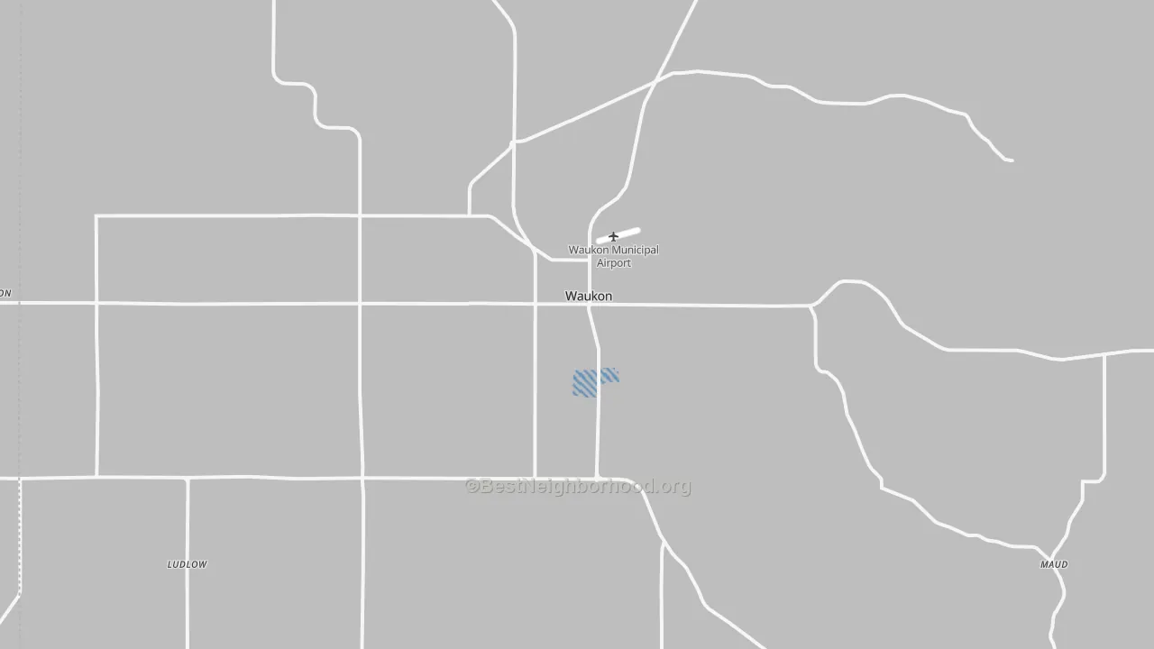 Transit Grade map of 52172, IA