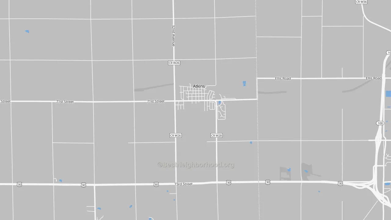 Transit Grade map of 52206, IA
