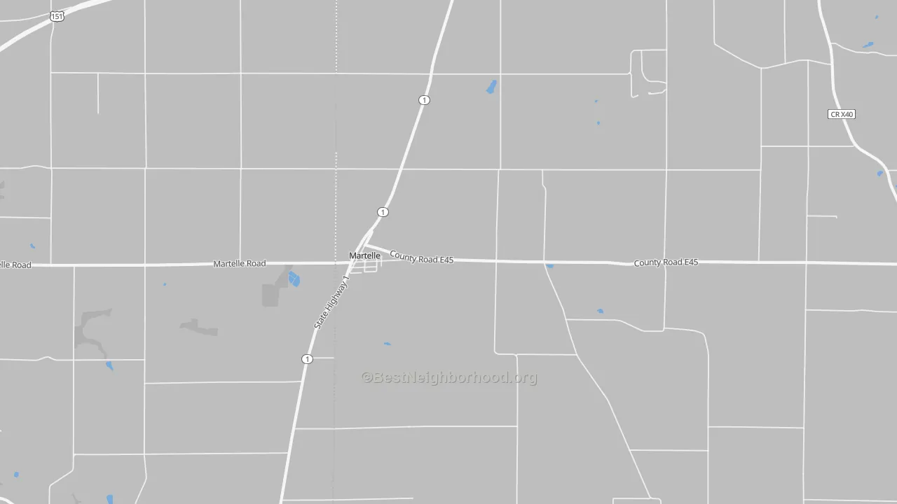 Transit Grade map of 52305, IA