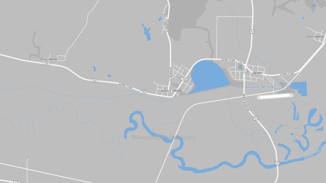 Transit Grade map of 52307, IA