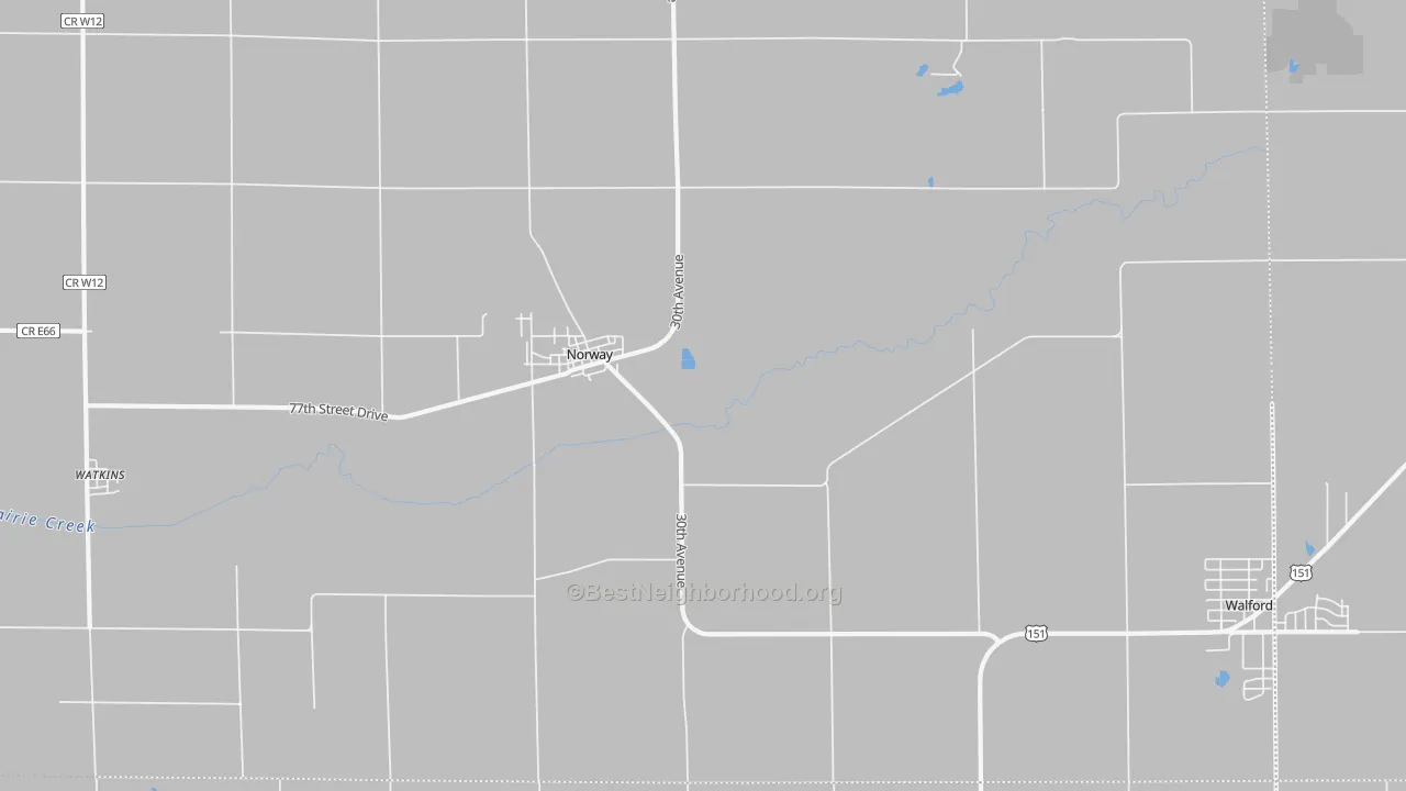 Transit Grade map of 52318, IA