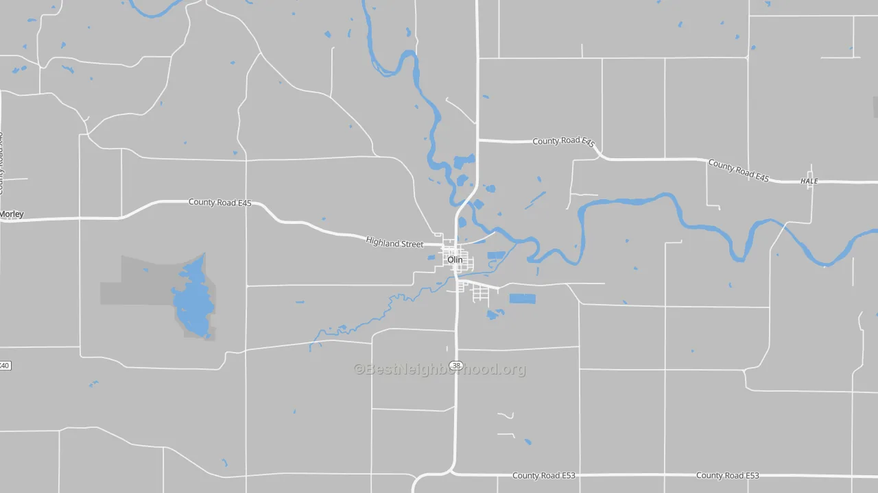 Transit Grade map of 52320, IA